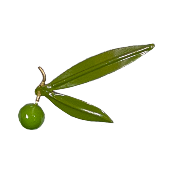 broche 04[7925] 2 hojas 1aceituna