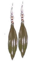 Pendiente hoja de olivo
