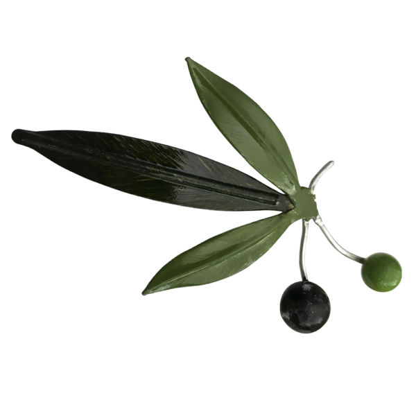 Broche de Olivo de tres hojas - Imagen 2
