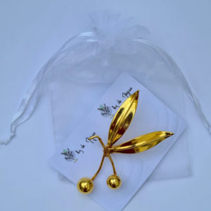 Broche de Olivo Dorado