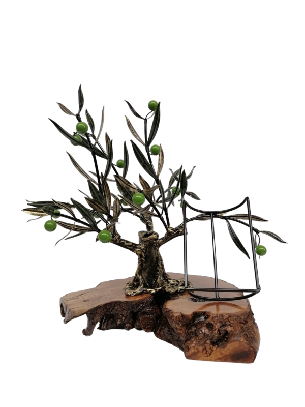 Olivo Expositor grande con Base de Madera de Olivo - Imagen 11