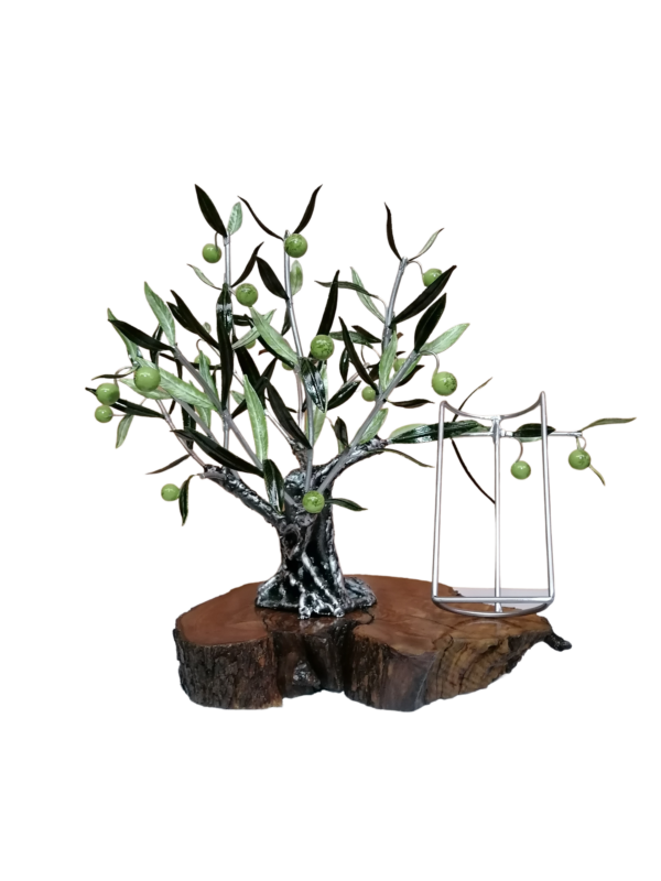 Olivo Expositor grande con Base de Madera de Olivo - Imagen 10