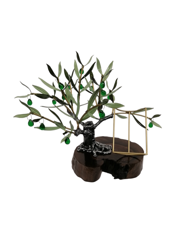 Olivo Expositor grande con Base de Madera de Olivo - Imagen 7