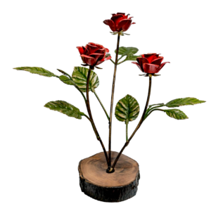 Ramo de Rosas en base de madera