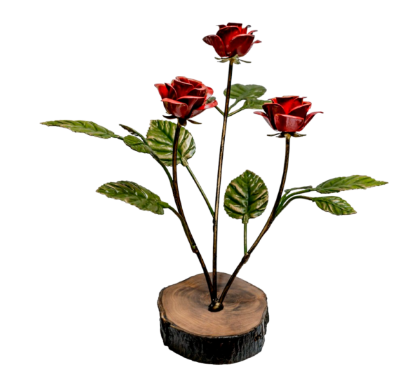 Ramo de Rosas en base de madera