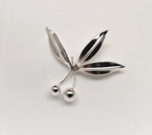 Broche de Oliva en Plata