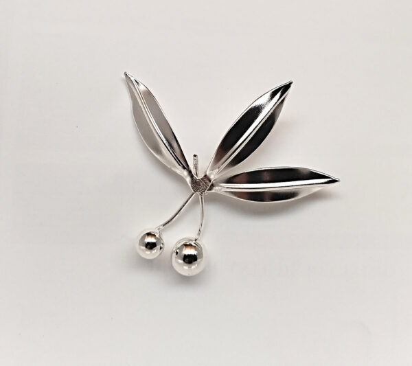 Broche de Oliva en Plata
