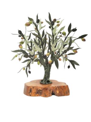 trofeo olivo artesanal en metal inspirado en olivos de Sierra Mágina