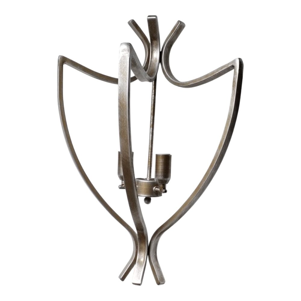 Aplique de pared en forma de escudo de 2 luces E-14