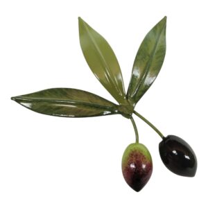 Broche aceitunas negras y envero