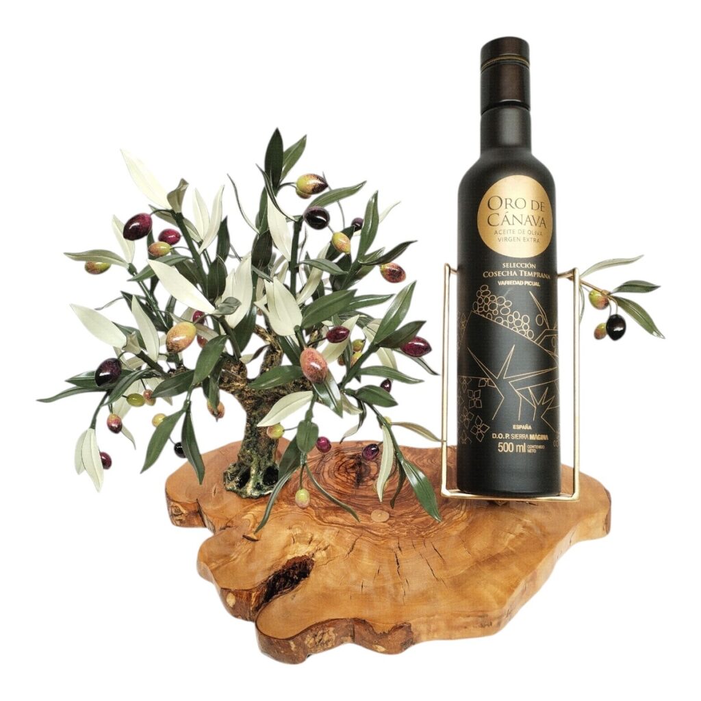 Expositor Olivo Oro de Cánava botella 500 ml